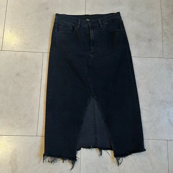 ★ DIAGONAL★ DENIM MIXED SKIRT black DA233SK03BK ☆ DIAGONAL☆ DENIM MIXED SKIRT black DA233SK03BK ASOS